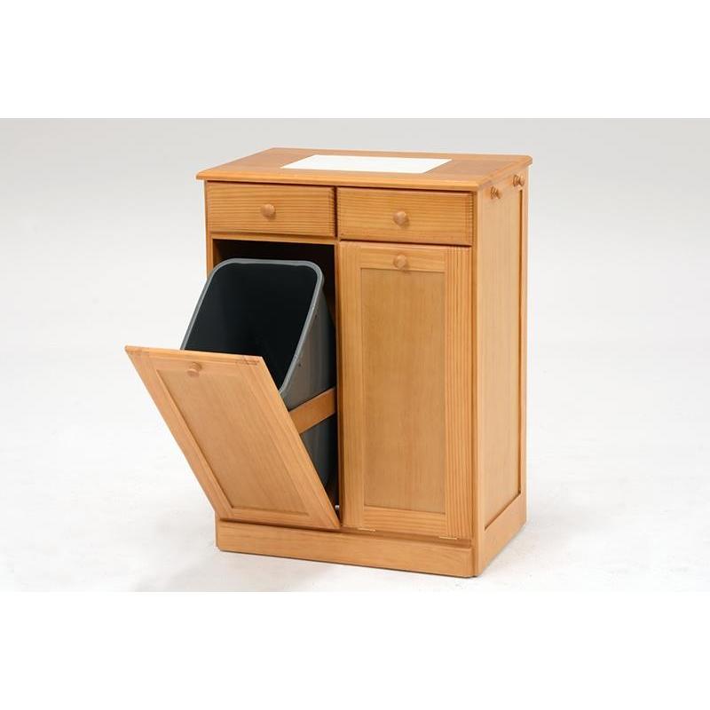 ダストボックス カウンター 2分別 カウンター ワゴン キャスター  ごみ箱 完成品 25Lペール ごみ箱 ダストBOX MUD-6722NA |  | 01