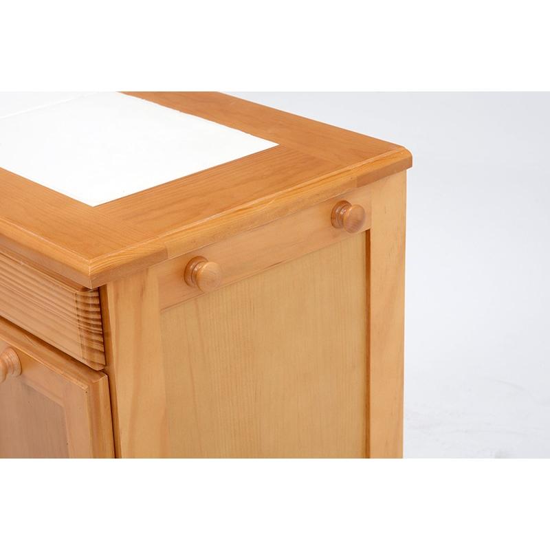 ダストボックス カウンター 2分別 カウンター ワゴン キャスター  ごみ箱 完成品 25Lペール ごみ箱 ダストBOX MUD-6722NA |  | 04