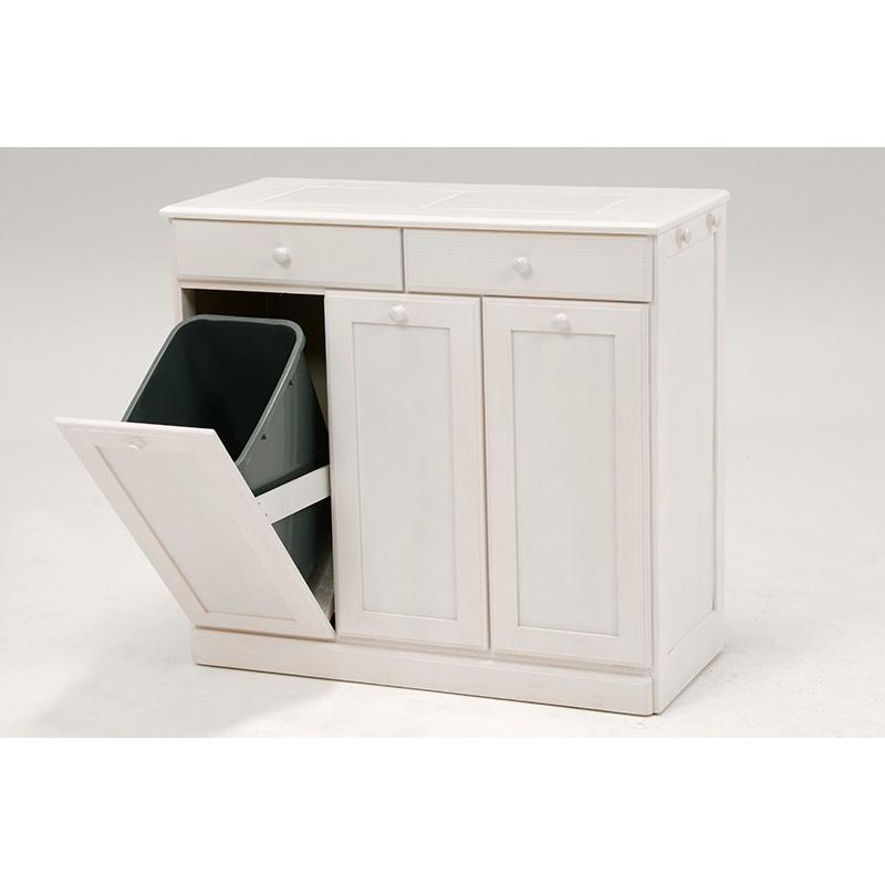 ダストボックス カウンター 3分別 カウンター ワゴン キャスター  ごみ箱 完成品 25Lペール ごみ箱 ダストBOX  MUD-6723WS |  | 01