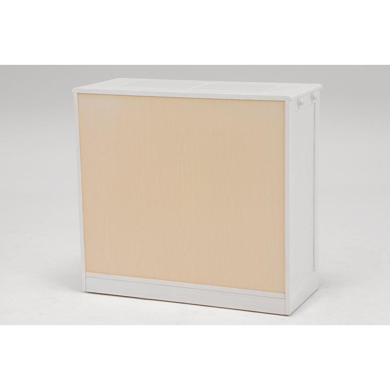 ダストボックス カウンター 3分別 カウンター ワゴン キャスター  ごみ箱 完成品 25Lペール ごみ箱 ダストBOX  MUD-6723WS |  | 03