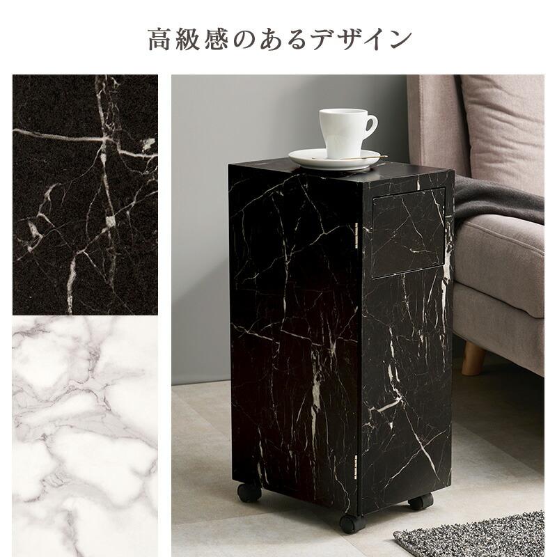 ダストボックス キャスター付き 15リットル ゴミ箱  コンパクト キッチン リビング 寝室 インテリア おしゃれ  モダン シンプル 角型 MUD-6952 |  | 03