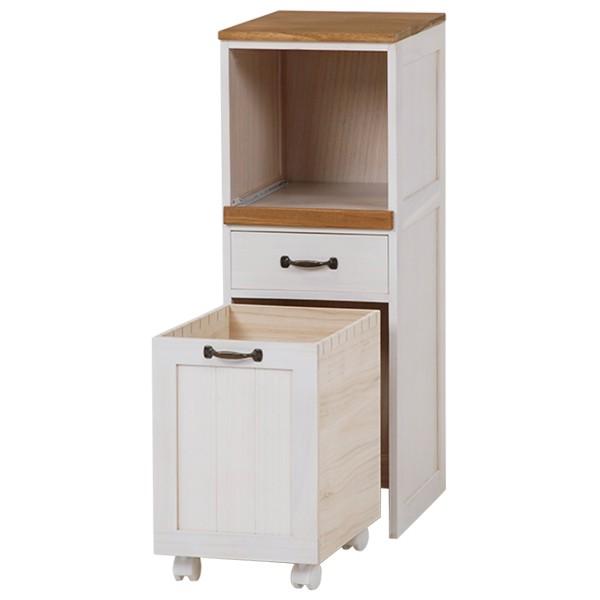 収納 ラック 完成品 ラック 30 ダストワゴン すきま 炊飯器ラック スライド棚 棚 台所  MUD-50WS |  | 02