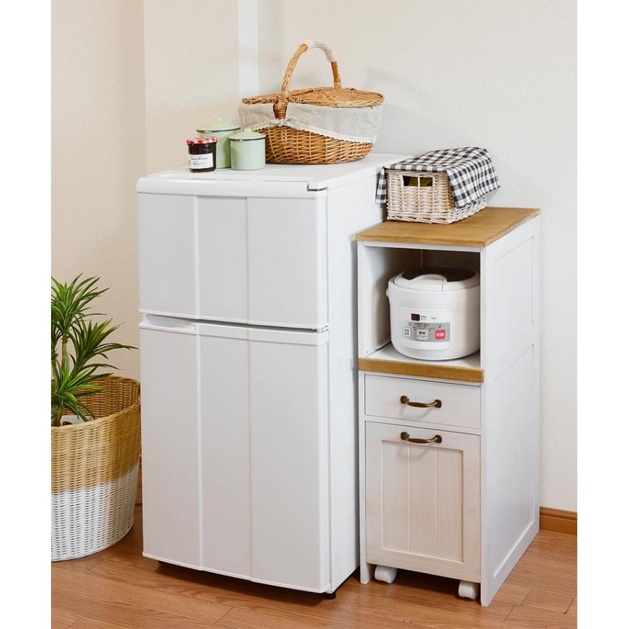 収納 ラック 完成品 ラック 30 ダストワゴン すきま 炊飯器ラック スライド棚 棚 台所  MUD-50WS |  | 09