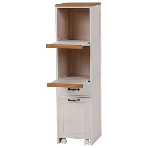 収納 ラック 完成品 ラック 30 ダストワゴン すきま 炊飯器ラック スライド棚 棚 台所  MUD-51WS |  | 01