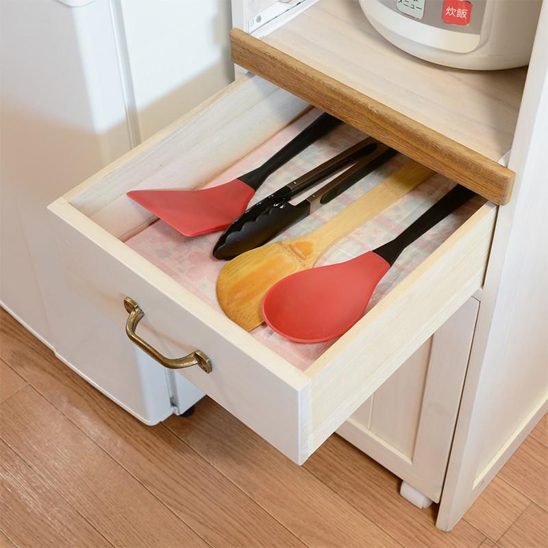 収納 ラック 完成品 ラック 30 ダストワゴン すきま 炊飯器ラック スライド棚 棚 台所  MUD-51WS |  | 07