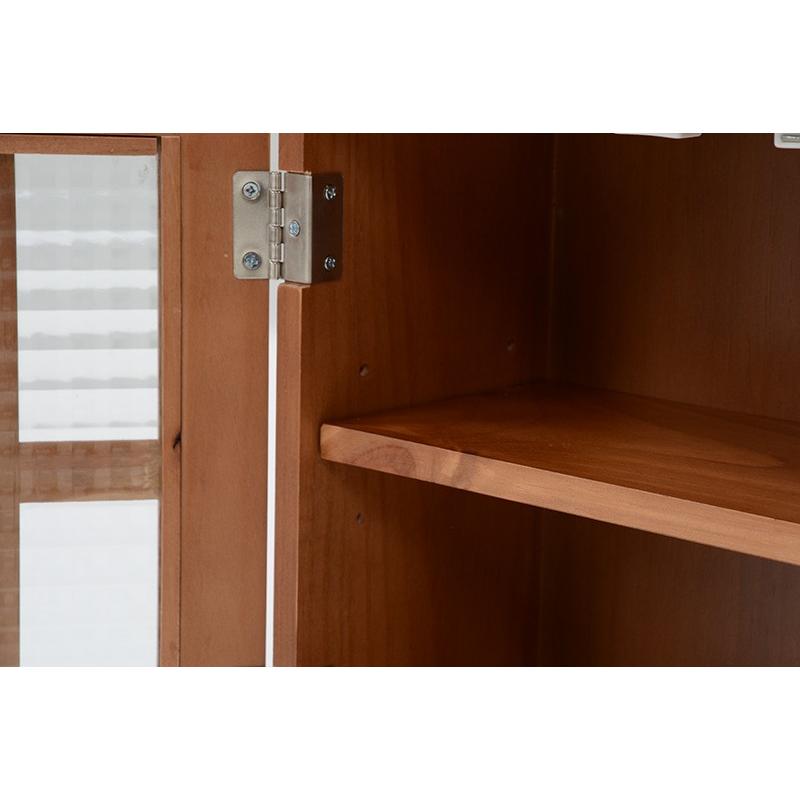 スパイスラック 味料ラック ガラス扉  収納ラック 台所 ラック 完成品 ガラス味料棚MUD-28LBR |  | 03