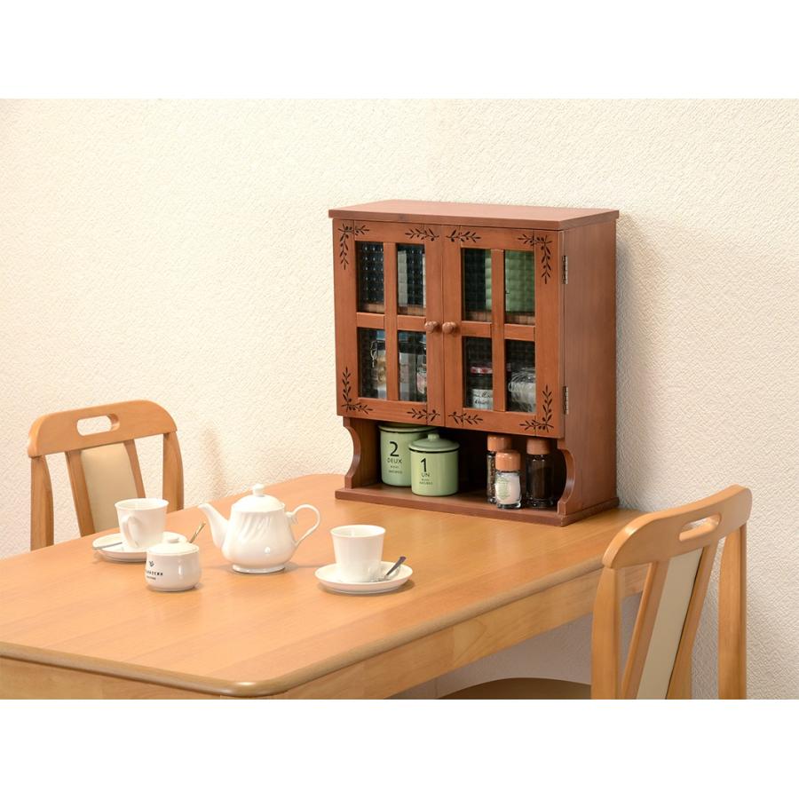 スパイスラック 味料ラック ガラス扉  収納ラック 台所 ラック 完成品 ガラス味料棚MUD-28LBR |  | 05