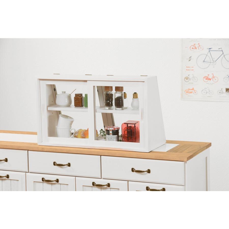 収納 ガラスケース ラック 両面ガラス戸 スパイスラック 味料ラック MUD-68WS |  | 09