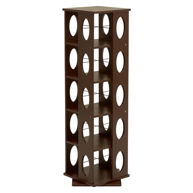 本棚 本収納 回転式本棚 回転ラック 5段   漫画 マンガ ラック 多目的ラック 回転ラック ラック タワー型 MUD-6DBR | 