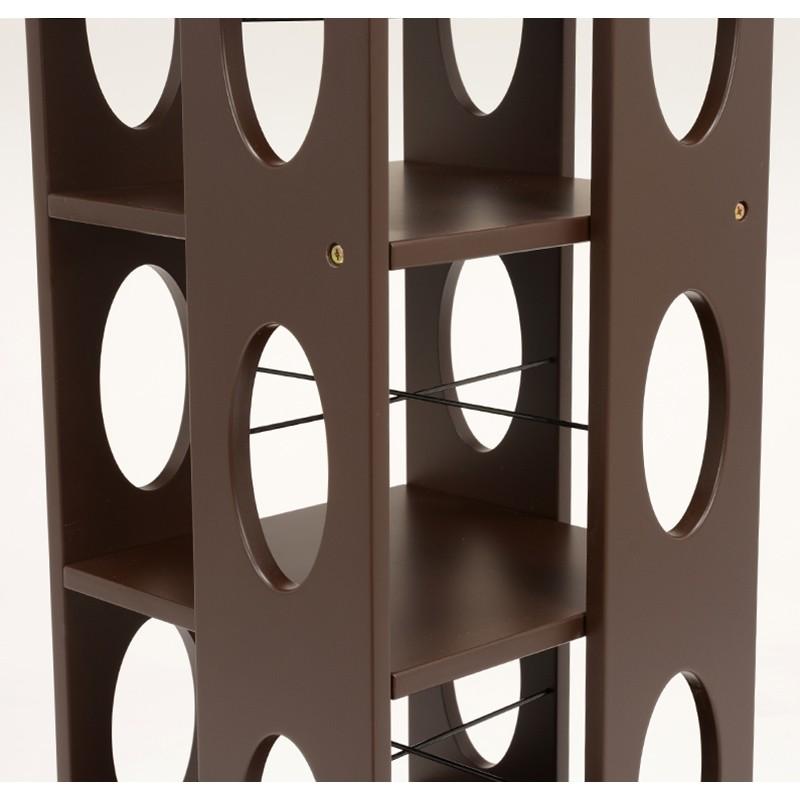 本棚 本収納 回転式本棚 回転ラック 5段   漫画 マンガ ラック 多目的ラック 回転ラック ラック タワー型 MUD-6DBR |  | 02