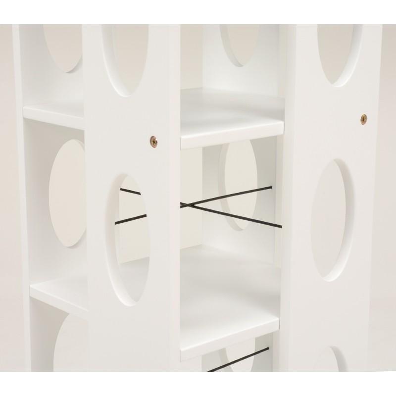 本棚 本収納 回転式本棚 回転ラック 5段   漫画 マンガ ラック 多目的ラック 回転ラック ラック タワー型 MUD-6WH |  | 01