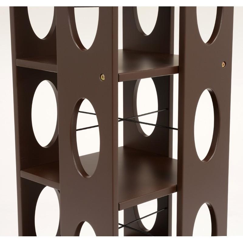 本棚 本収納 回転式本棚 回転ラック 7段   漫画 マンガ ラック 多目的ラック 回転ラック ラック タワー型 MUD-6101DBR |  | 02