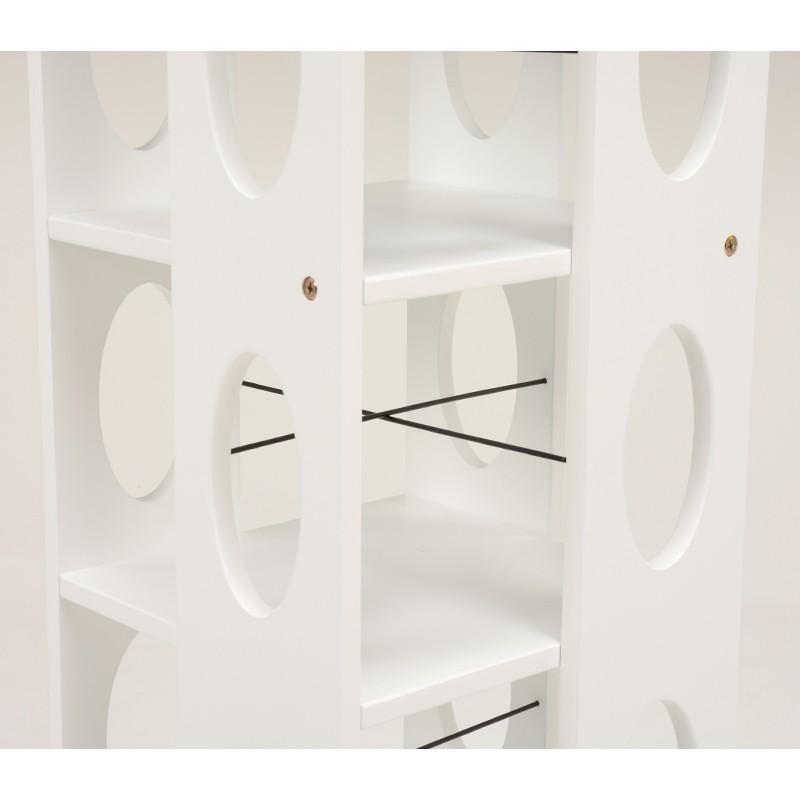 本棚 本収納 回転式本棚 回転ラック 7段   漫画 マンガ ラック 多目的ラック 回転ラック ラック タワー型 MUD-6101WH |  | 01