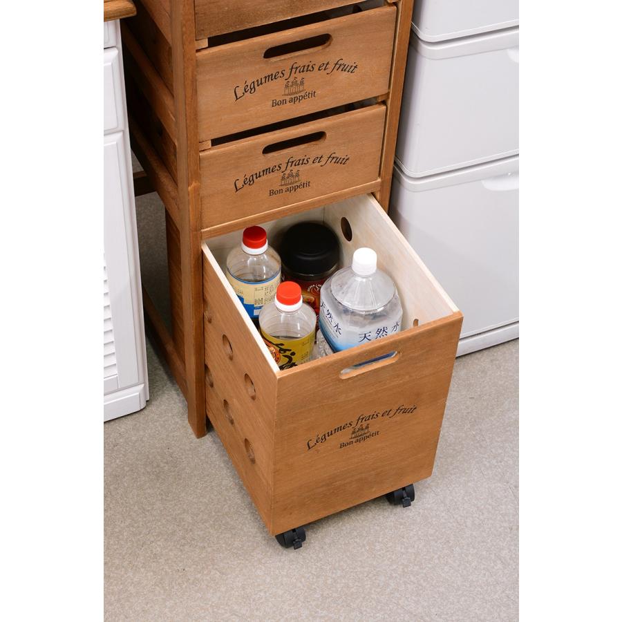 ストッカー 完成品 ストッカーワゴン 4段収納洗面台 サニタリーラック 収納 ラック 30 タイル天板 MUD-6706LBR |  | 08