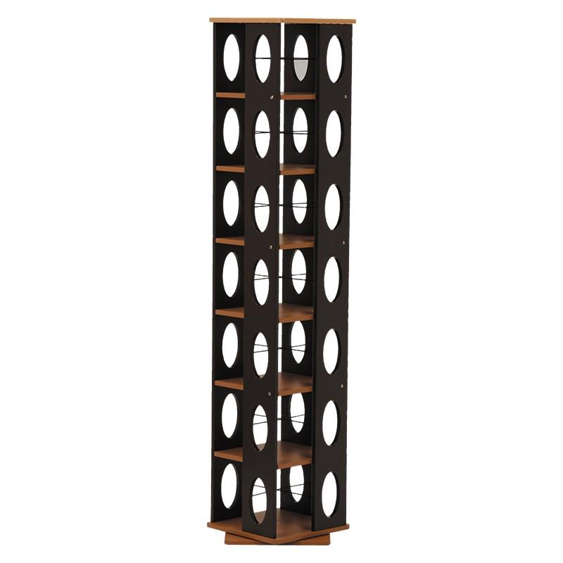 本棚 本収納 回転式本棚 回転ラック 7段   漫画 マンガ ラック 多目的ラック 回転ラック ラック タワー型 MUD-7181BR | 