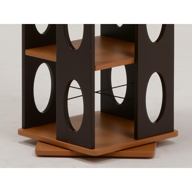 本棚 本収納 回転式本棚 回転ラック 7段   漫画 マンガ ラック 多目的ラック 回転ラック ラック タワー型 MUD-7181BR |  | 01