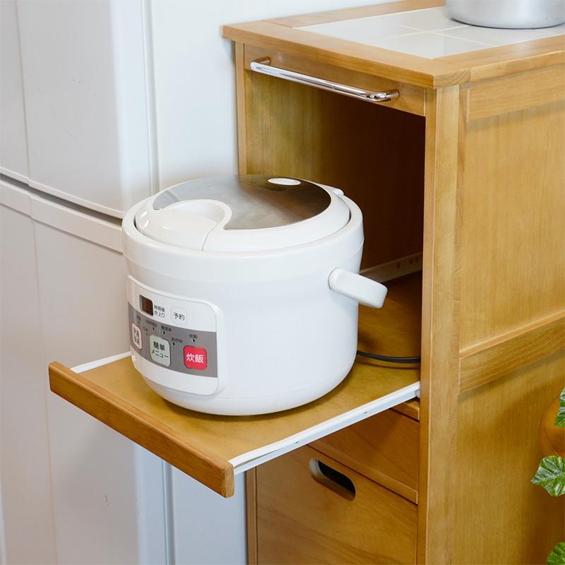 ワゴン 炊飯器ワゴン キャスター 完成品 収納 ラック タイル天板 チェスト ストッカー 収納 MW-6709NA |  | 07