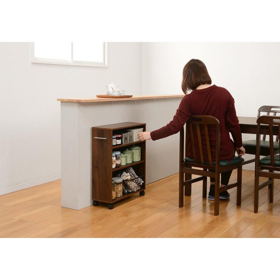 本棚 押入れ収納 キャスター ラック 55×21 本棚   押入れワゴン サニタリーラック ラック ラック RCC-1021BR-M |  | 04
