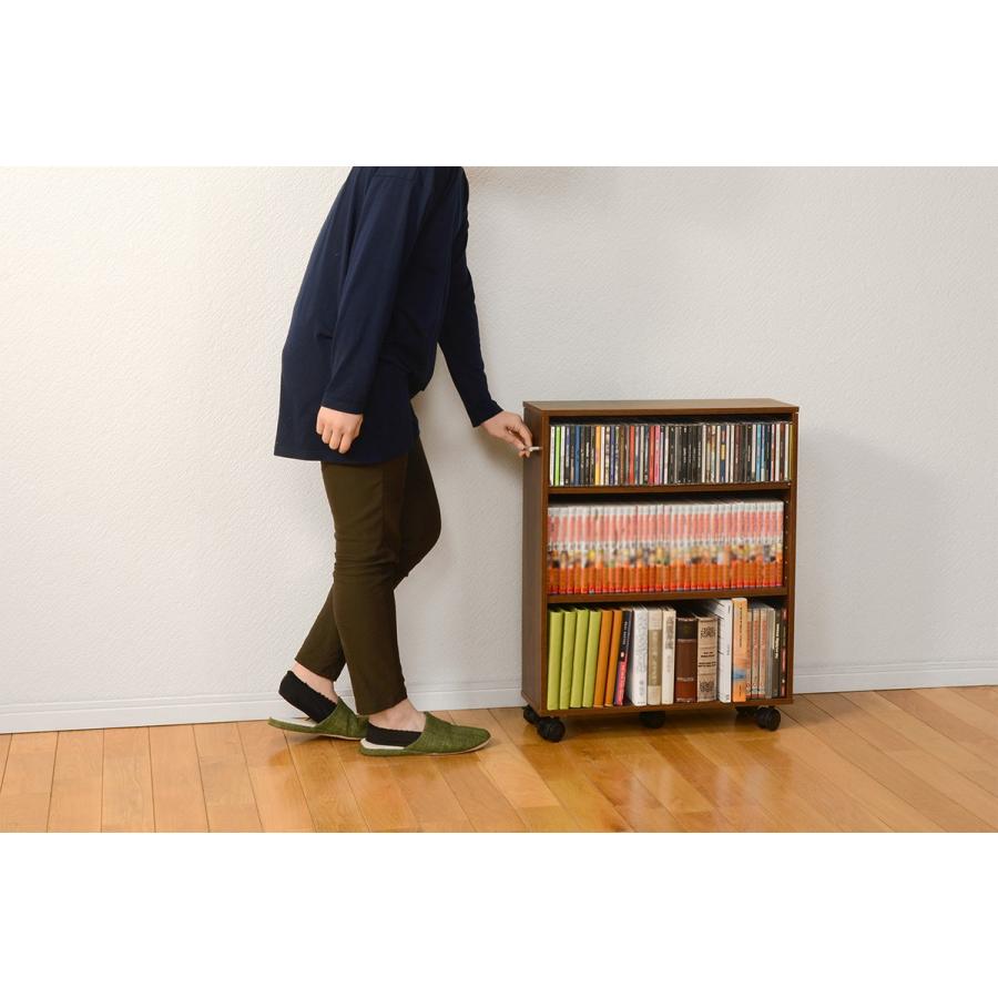 本棚 押入れ収納 キャスター ラック 55×16 本棚   押入れワゴン サニタリーラック ラック ラック RCC-1021BR-S |  | 04