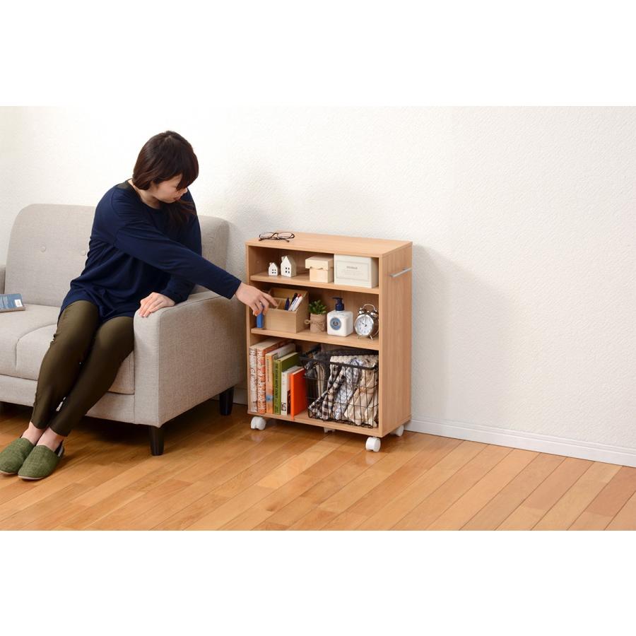 本棚 押入れ収納 キャスター ラック 55×26 本棚   押入れワゴン サニタリーラック ラック ラックRCC-1021NA-L |  | 04