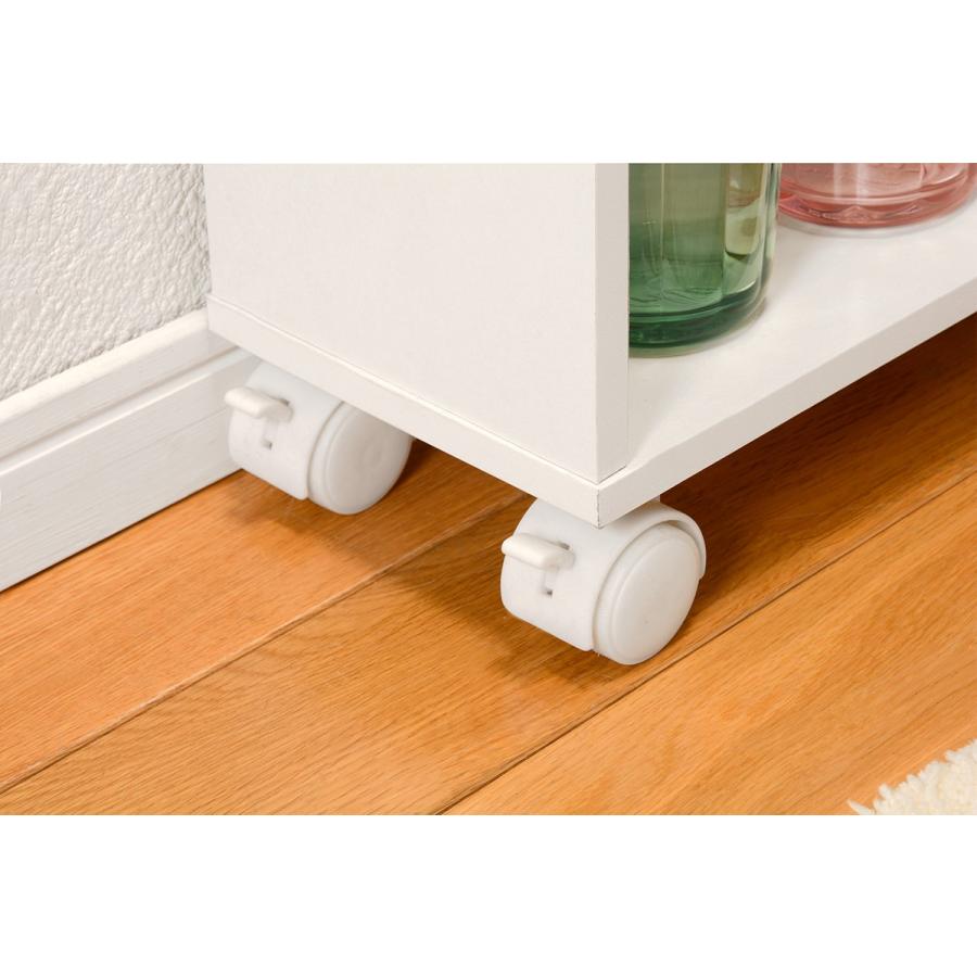 本棚 押入れ収納 キャスター ラック 55×21 本棚   押入れワゴン サニタリーラック ラック ラック RCC-1021WH-M |  | 05