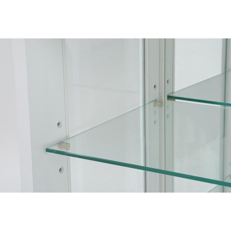 ガラスキャビネット ガラスケース ラック 猫脚 ネコ脚 棚 ディスプレイ RCC-1234AW |  | 04