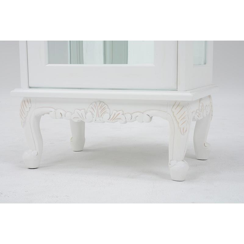 ガラスキャビネット ガラスケース ラック 猫脚 ネコ脚 棚 ディスプレイ RCC-1234AW |  | 05