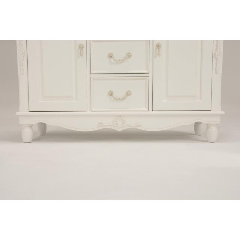 キャビネット 幅110cm ワイドキャビネット白 収納 棚 脚キャビネット 電話台 鍵  飾り台 飾り棚 北欧 白家具クラシック RCC-1583 |  | 08