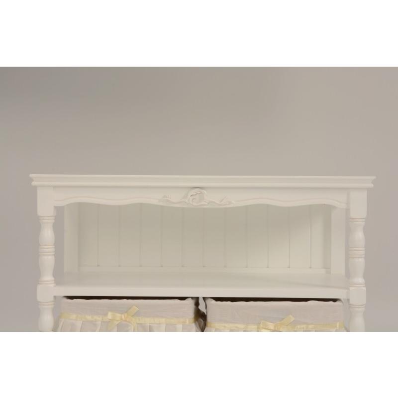 キャビネット バスケット4個 引出し 75 棚 内布 ボード 電話台ファックス台 チェスト 収納 オープンラック RCC-1677 |  | 04