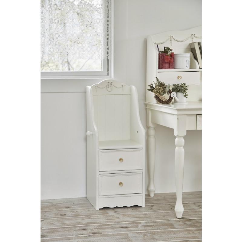 ランドセルラック引出し 収納家具棚  ランドセル棚 子供部屋 白家具クラシックRCC-1856WH |  | 07