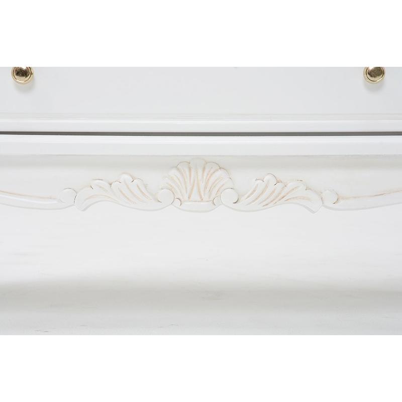 チェスト 4段 猫脚 ワイドチェスト  収納 箪笥 たんす ロマンチック ネコ脚 棚 RCH-1232AW |  | 03