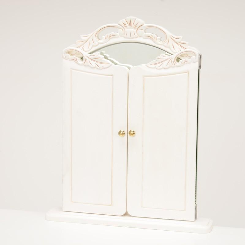 ドレッサーセット 椅子 スツールセット ネコ脚 三面鏡 ドレッサーテーブル ドレッサーデスク     テーブルチェアセット 3面鏡 RD-1877AW |  | 03