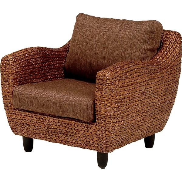 アームチェア 1人掛け 1人がけ ソファ アームチェア 椅子 いす  ウォーターヒヤシンス RL-1010BR-1C | 