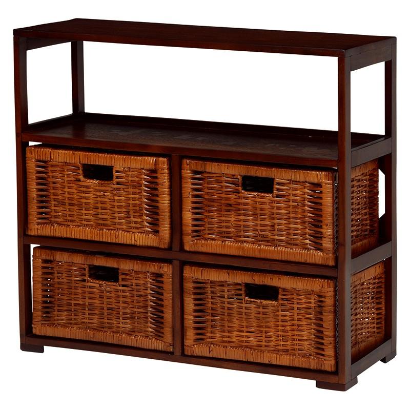 ラック オープンラック 飾り棚 リビング収納 サニタリーラック テレビ台 木製 ランドリーチェスト おしゃれ RN-1105 | 