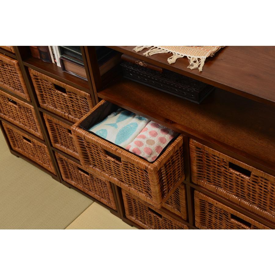 ラック オープンラック 収納 サニタリーラック テレビ台 チェスト 収納 棚  カゴ チェスト RN-1107 |  | 07