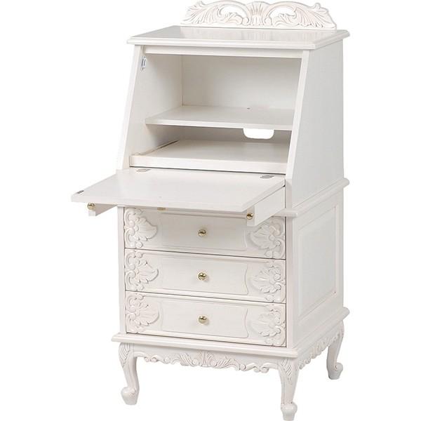 北欧風 ライティングテーブル ライティングデスク 猫脚 猫 脚 北欧  収納  デスク ヨーロピアン 白家具RT-1771AW |  | 01