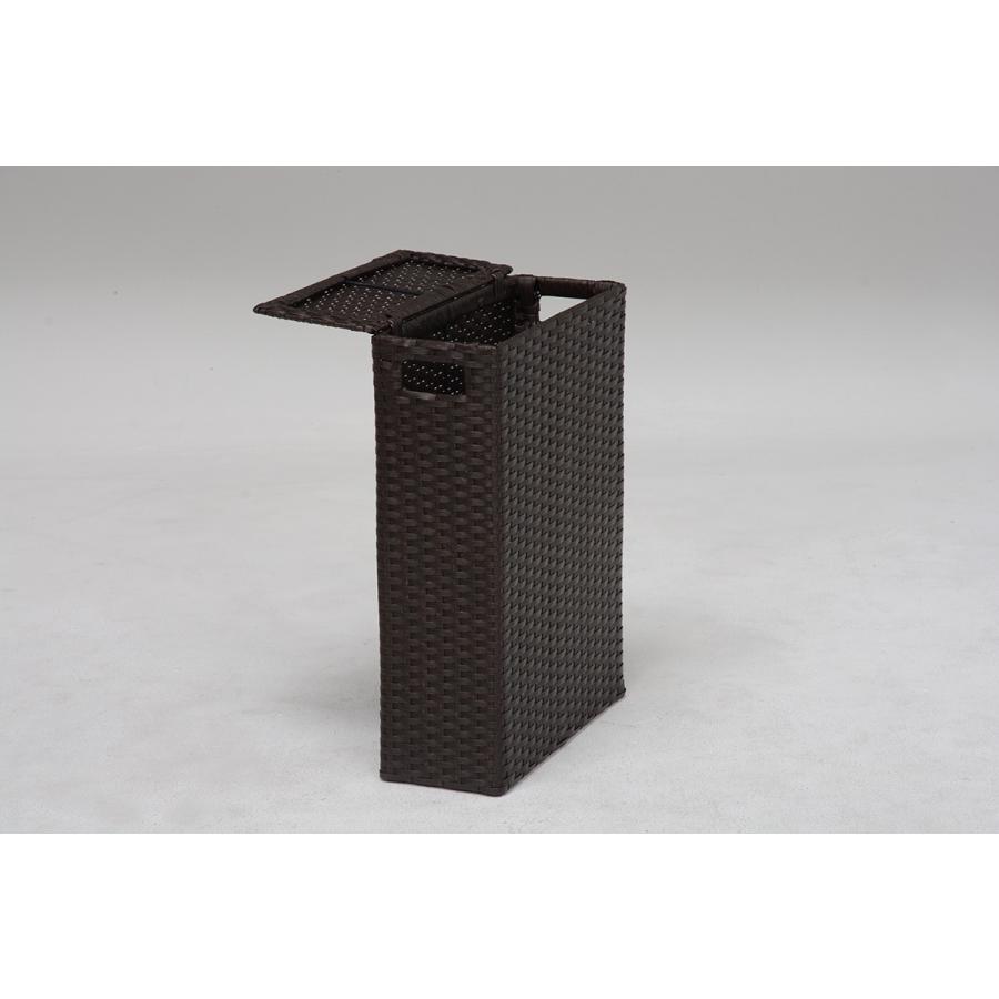 トイレラック トイレ 収納 トイレラック ボックス   ケース カゴ かご 籠 ボックス  収納 フタ付ボックス  RTR-2404DBR |  | 01