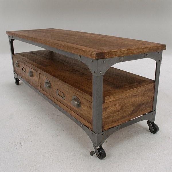 ヴィンテージ風ボード テレビ台 ローボード 武骨 インダストリアル メンズ リベルタ アメリカ テレビボード インダストリアル RTV-2910 |  | 01