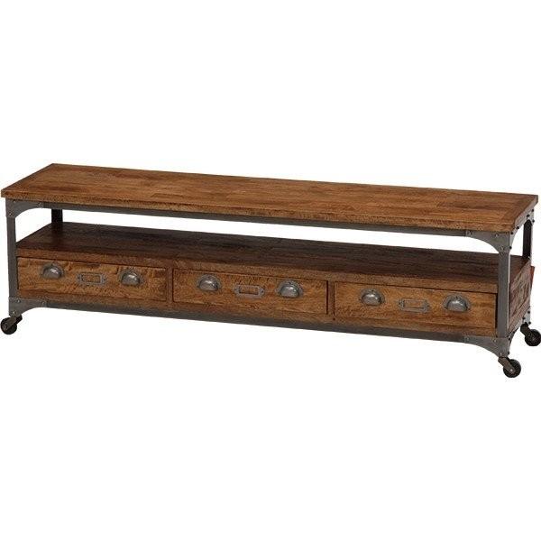 ヴィンテージ風ボード テレビ台 ローボード メンズ リベルタ　ボード テレビボード 武骨 アメリカ インダストリアル RTV-2911 | 