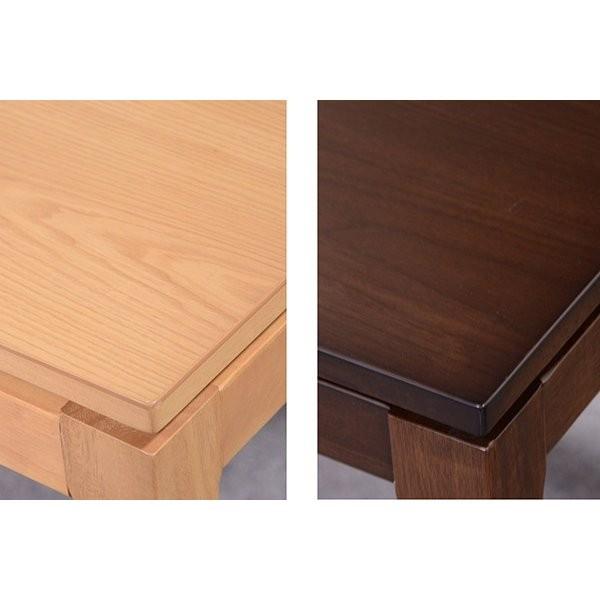 コタツ テーブル ハイタイプ 茶色 炬燵 デスク コタツ幅90cm 正方形 こたつ ダイニング オールシーズン 一年中  シェルタT90H |  | 01