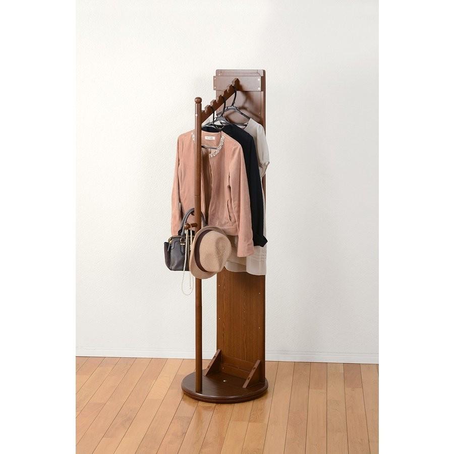 ミラーハンガーラック ハンガーミラーミラー スタンドミラー 鏡  ハンガー 掛け  全身鏡 帽子掛け 姿見 収納 VD-7029DBR |  | 05