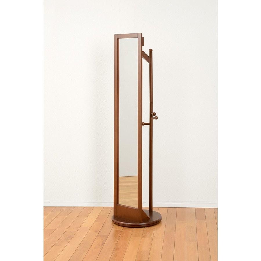 ミラーハンガーラック ハンガーミラーミラー スタンドミラー 鏡  ハンガー 掛け  全身鏡 帽子掛け 姿見 収納 VD-7029DBR |  | 06