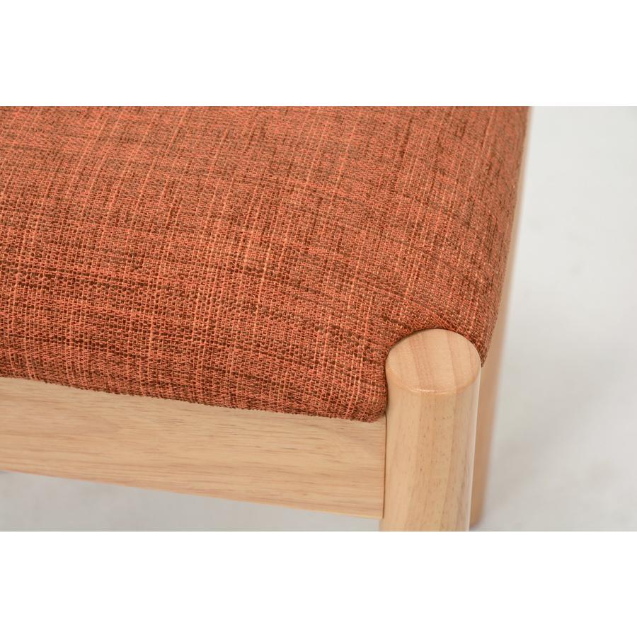 スツール 完成品 チェア ファブリック 椅子  オットマン 椅子いす 腰掛椅子 背もたれなし オレンジ VH-7949OR |  | 01