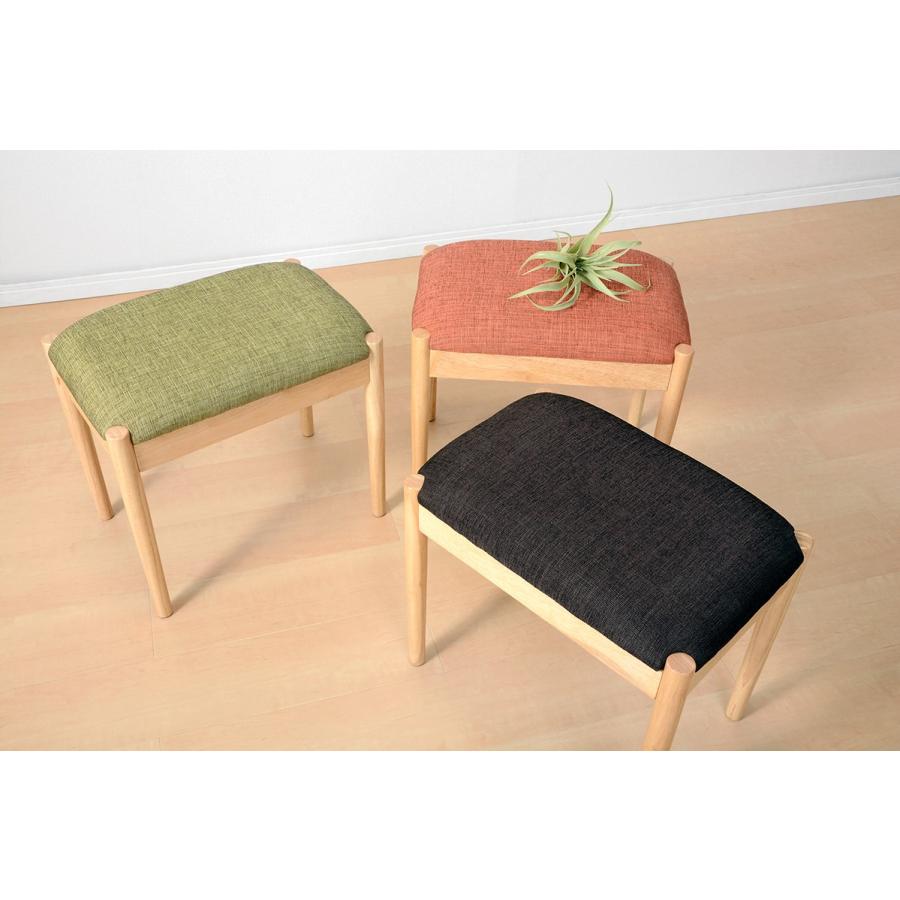 スツール 完成品 チェア ファブリック 椅子  オットマン 椅子いす 腰掛椅子 背もたれなし オレンジ VH-7949OR |  | 04