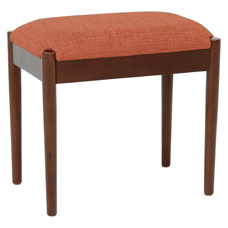 スツール 完成品 チェア ファブリック 椅子  オットマン 椅子いす 腰掛椅子 背もたれなし 橙 オレンジ VH-7959OR |  | 04