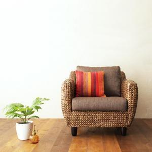 ウォーターヒヤシンスシリーズ Wyja ウィージャ ソファ1人掛け単品 アジアンテイストソファー 約幅80 カウチソファー 一人掛けソファー 040100620 | 