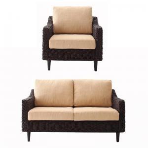 アバカシリーズ Carama カラマ 1人掛け＋2人掛けSET アジアンテイストソファー リビングソファー カウチソファー ソファーセット ソファセット  040110004 | 