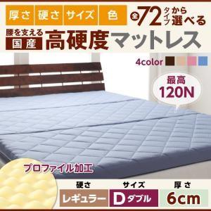 国産 硬質プロファイルウレタンマットレス レギュラータイプ 厚さ6cm ダブル 日本製 折りたたみマットレス 折りたたみ式  040202345 | 