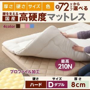 国産 硬質プロファイルウレタンマットレス ハードタイプ 厚さ8cm ダブル 日本製 折りたたみマットレス 折りたたみ式  040202357 | 