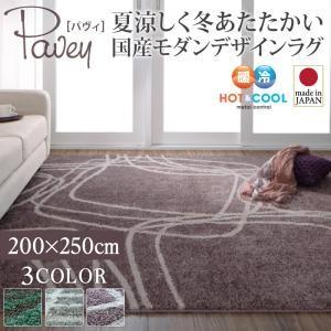夏涼しく冬あたたかい 国産モダンデザインラグ pavey パヴィ 200×250cm 絨毯 マット カーペット  040702173 | 